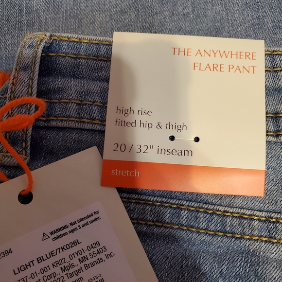 NWT Knox Rose Women's High Rise Anywhere Flare Pant Jeans 20 - Picture 7 of 7